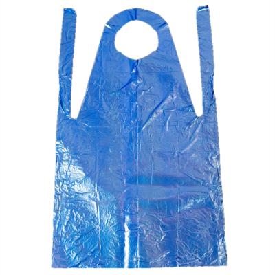 China Waterproof Disposable PE Plastic Apron Blue / White / Green / Red Kitchen / Food Industry for sale