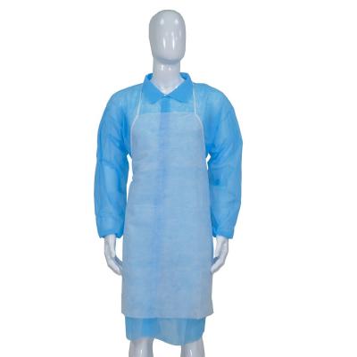 China Higiene cozinha/indústria alimentar uso descartável avental sem mangas não tecido com laço de pescoço fino à venda