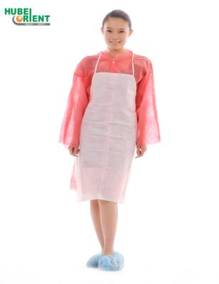 China Water Resistance Light-Weight Disposable Non-Woven Apron Without Sleeves Kitchen Use PP Apron for sale