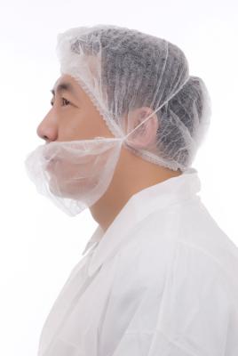 China Tampa Dustproof não tecida macia da barba do único uso da higiene com único elástico à venda