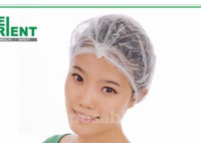 China 25g/m2 Disposable Non Woven Cap With Latex Free Double Elastic for sale