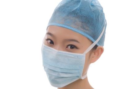 China EN14683 Tie On Disposable Nonwoven Face Mask Waterproof for sale