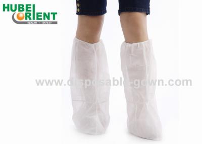 China Cubierta disponible no tejida de la bota ISO13485 con el tobillo elástico en venta