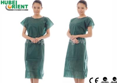 China Sleeveless 40gsm Non Woven Patient Gown For Operation Room for sale