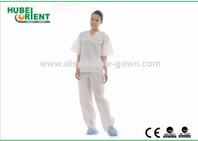China Splash Resistant 45gsm SMS Disposable Pajamas For Medical Use In Operating Room for sale