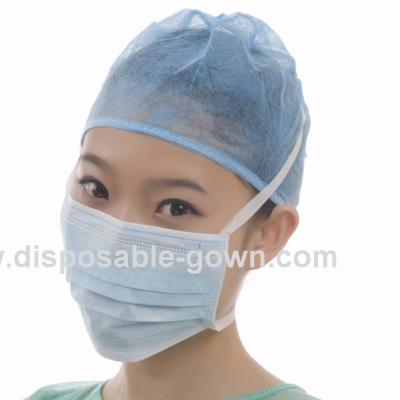 China ISO13485 Single Medical Use Meltblown Nonwoven Tie On Face Mask for sale