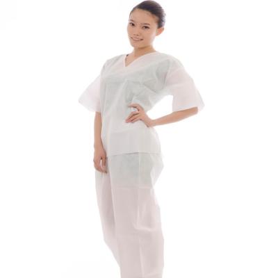 China Approved CE MDR Prevent Bacterial  45g/m2 SMS Disposable Medical Use Pajamas Suits for sale