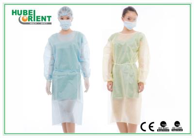 China Disposable Isolation Gown Nonwoven PP Disposable Isolation Suit Multiple Color Choices for sale