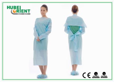 China CPE Long Sleeve Protective Gowns Non Stimulating Protective Gown for sale