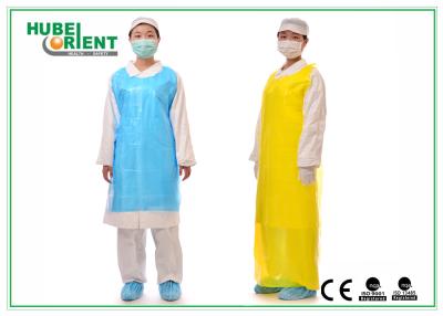 China PE Odorless Disposable Isolation Gowns PE Apron Without Sleeves for sale