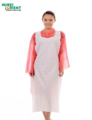 China Disposable Cleaning PE Sleeveless Apron Individual Waterproof Oil Proof for sale