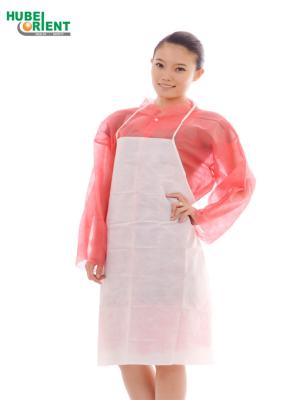 China ISO13485 Disposable Aprons Non Woven Single Use PP Waterproof Medical Aprons Without Sleeves for sale