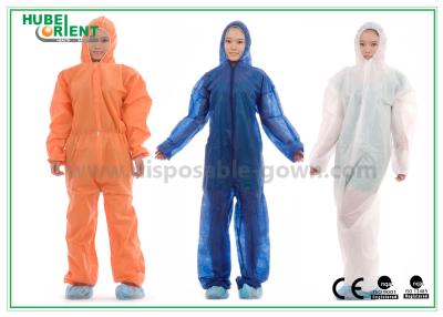 China Disposable 50gsm Nonwoven Chemical Protective Clothing for sale
