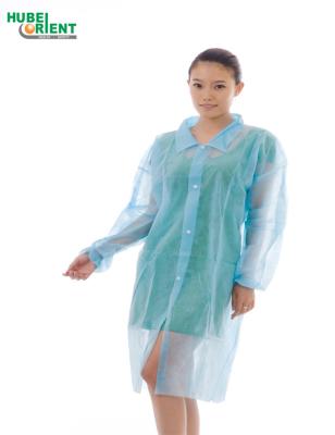 China Unisex Medical Disposable Nonwoven Lab Coat For Adults for sale