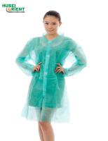 China Lightweight Disposable Medical PP Nonwoven Lab Coat for sale
