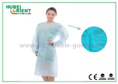 China OEM Disposable 30gsm PP Isolation Gowns With Elastic Wrist for sale