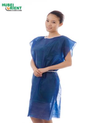 China Disposable 45gsm Nonwoven Patient Isolation Gown Without Sleeves for sale
