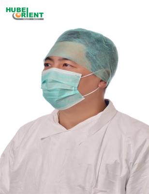 China Protective Safety Hair Cap Disposable Non Woven Doctor Cap With Elastic At Back for sale