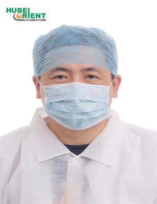 China Disposable Non Woven PP/SMS Doctor Cap With Elastic At Back For Male for sale