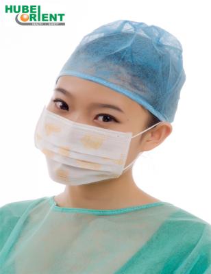 Κίνα Ιατρική μάσκα μη υφαμένη 3 πτυχών μίας χρήσης μάσκα προσώπου Earloop προστασίας ελαστική προς πώληση