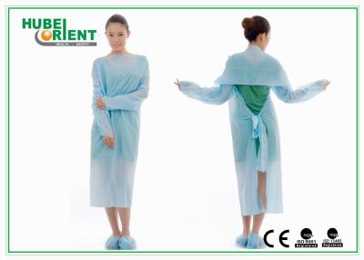 China OEM Fluid Repellent 45g/m2 Disposable Isolation Gowns Without Sleeves for sale