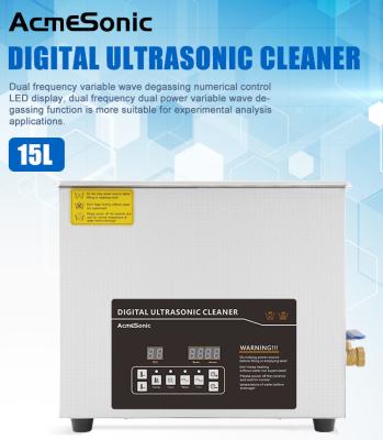 China 15L Ultrasone wasmachine schoonmaker Dual Frequency Voor fietsketen schoonmaken Te koop