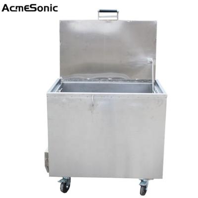 China Ultrasonic Heated Soak Tank Stainless Steel Soak Tank Cleaner For Oven Tray for sale