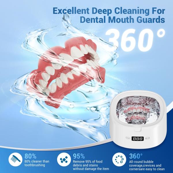 Quality Ultrasonic Cleaner with UV LED Light for Dentures,Jewelry ,Retainer,Dental Mouth for sale