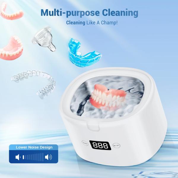 Quality Ultrasonic Cleaner with UV LED Light for Dentures,Jewelry ,Retainer,Dental Mouth for sale