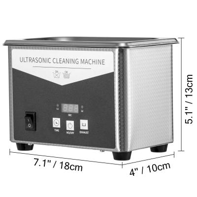 China 0.8L Ultrasonic Cleaning Machine 304 Stainless Steel Digital With Timer for sale