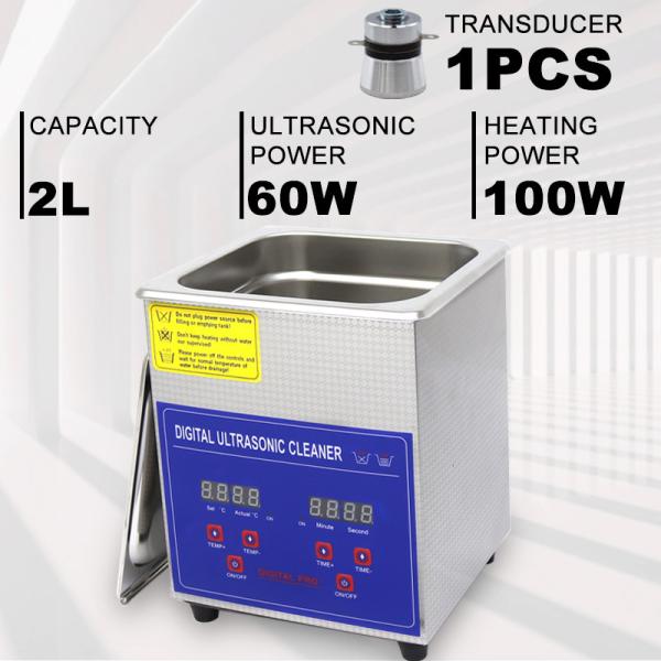 Quality 40khz Digital Ultrasonic Cleaner Electric 2L Ultrasonic Injector Cleaner for sale