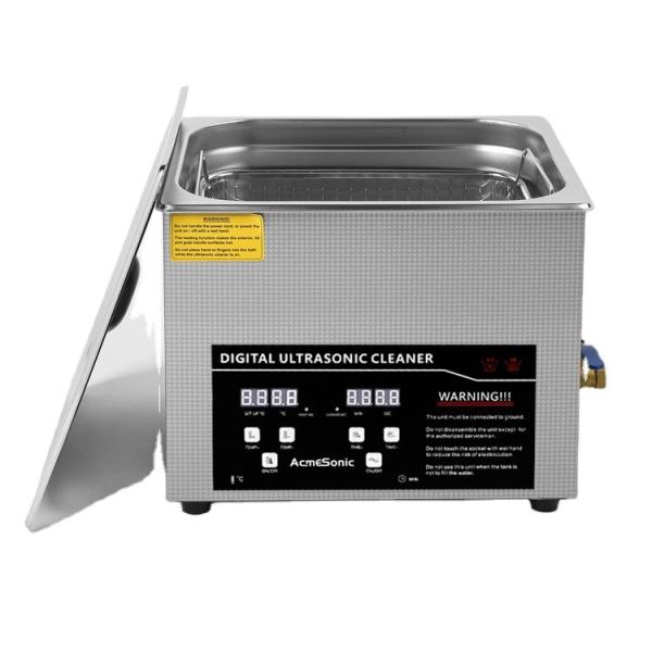 Quality Metal Digital Ultrasonic Cleaner 10L With Sus Basket And Lid for sale