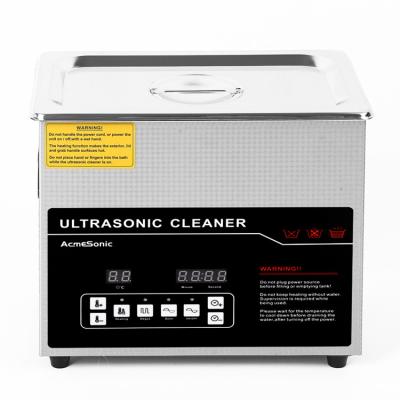 China 3L Ultrasonic Cleaner With Heating Temperature Range 20-80℃ Drain Valve 60W Power 100W Heating Power en venta