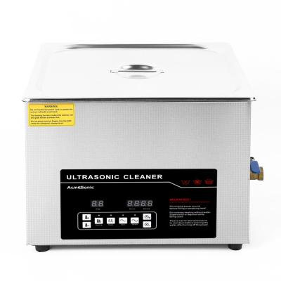 China Powerful 15L Dual Frequency Ultrasonic Cleaning Machine With SUS 304 Drain Valve for sale