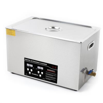 China 30L Digital Ultrasonic Cleaner with Adjustable Timer 500W Heating Power Heating Temperature 20-80℃ for sale