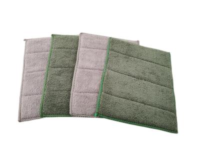 Chine L'éponge de serviette de plat de cuisine capitonnent l'éponge de polissage de Microfiber de chiffon de nettoyage à vendre