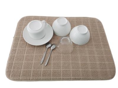 China Absorbtion Microfiber Dish Drying Mat for sale