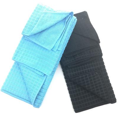 China 3PK Assorted Blue Microfiber  Dish Drying Mat  100%polyester for sale