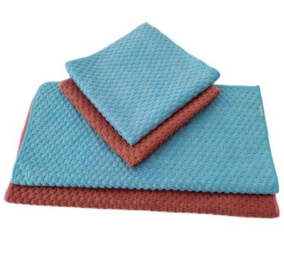 China 40x40 Cm Jacquard Car Polish Rags Wash High Quality Microfiber Towels For Cars for sale