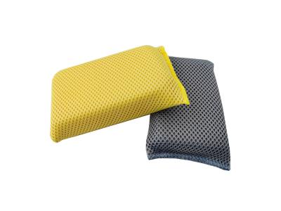 China Wash Sponge Scrubber For Car Polishing Sandwich Mesh Bug Dish Cleaning Pad for sale