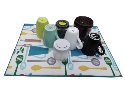 Chine tapis de séchage de plat de Microfiber de comptoir de cuisine de 50cm à vendre