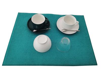 China 40x60cm Microfiber Green Dish Drying Mat Plain  Microfiber Cloths for sale