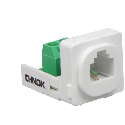 China ABS PC Cat3 Keystone Jack RJ11 Electrical Connector Blocks for sale