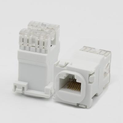 China Conector trapezoidal blanco de Cat6 Rj45 Jack Inline Coupler UTP 8P8C en venta