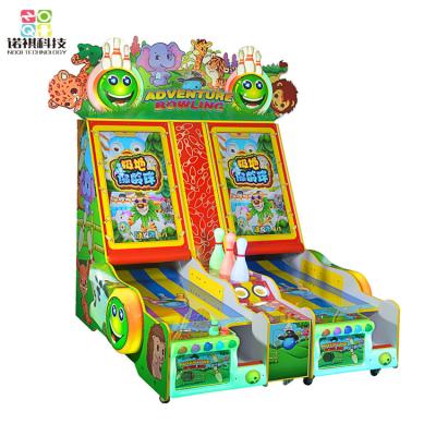 China 1-2 players bowling adventure ticket game machine, kid bowling machine game with token for prize for sale
