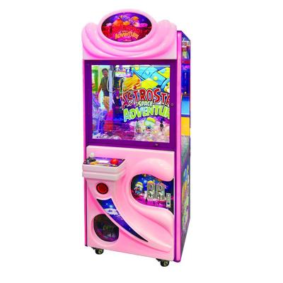 China Pink Color Toy Catcher Machine 31 Inches With Wooden Plastic Material for sale