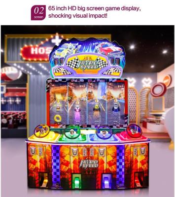 Chine vitesse nitro standard combinée de 4 joueurs emballant la machine multi de jeu Arcade de machine de jeu à vendre