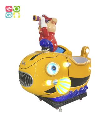 China Coin Op Amusement Ride On Arcade Machine With Pirate Pig Theme for sale