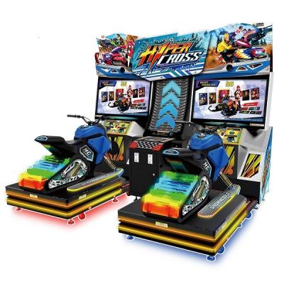 China 42 Inches 2 Players Racing Game Machine , Motorcycle Arcade Machine With Dynamic Seat for sale