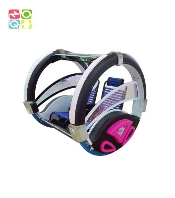 China 360 Degree Arcade Video Game Machine Rotating Car 2 Seats For Outdoor Park for sale